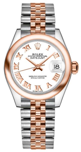 replique Montre Rolex Lady-Datejust 28 Everose en or 279161