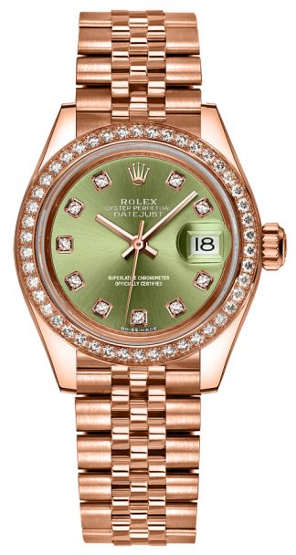 replique Montre Rolex Lady-Datejust 28 en or rose 279135RBR