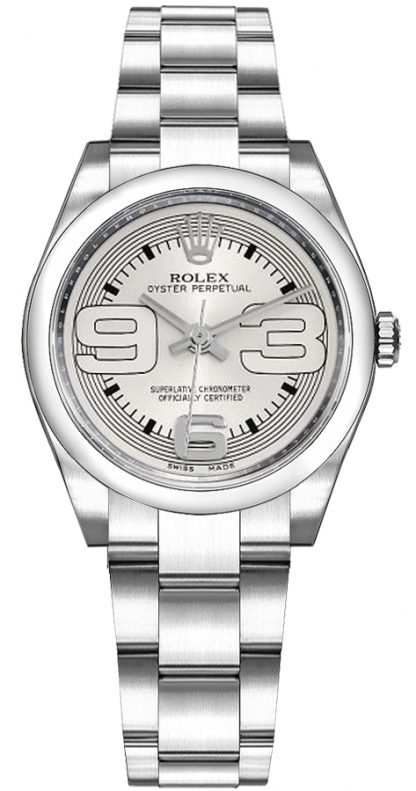 replique Montre Rolex Oyster Perpetual 31 à cadran argenté 177200