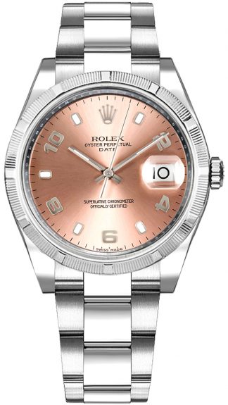 replique Montre Rolex Oyster Perpetual Date 34 cadran rose 115234