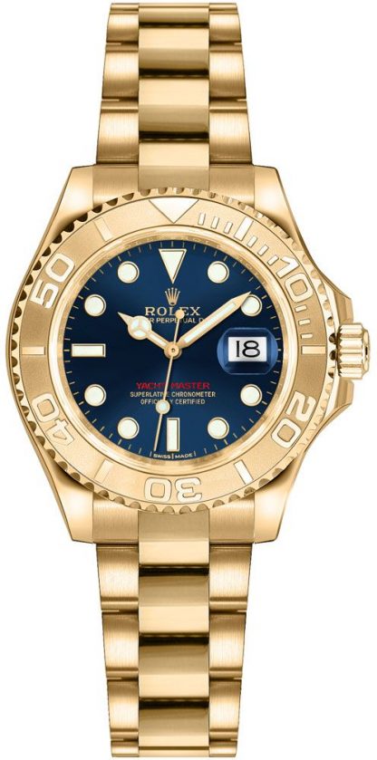 replique Montre Rolex Yacht-Master 29 en or massif 169628