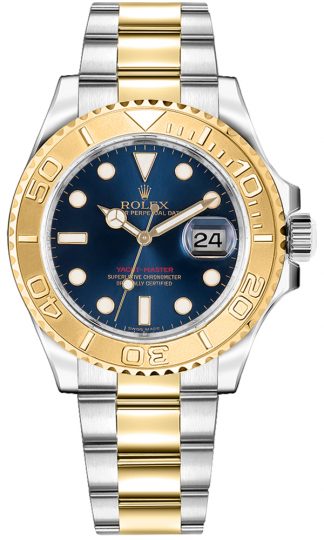 replique Montre Rolex Yacht-Master 35 en acier et or 168623