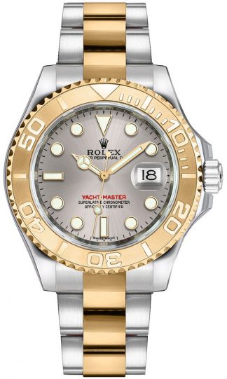 replique Montre Rolex Yacht-Master 35 en or et acier 168623