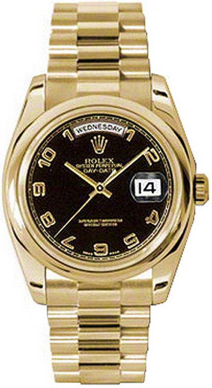 replique Montre automatique Rolex Day-Date 36 en or 118208