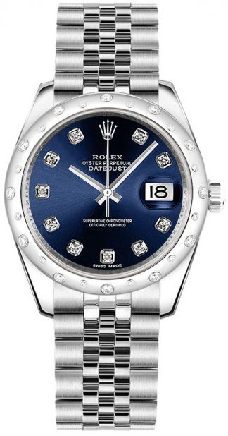 replique Montre bracelet Rolex Datejust 31 Blue Diamond Jubilee 178344