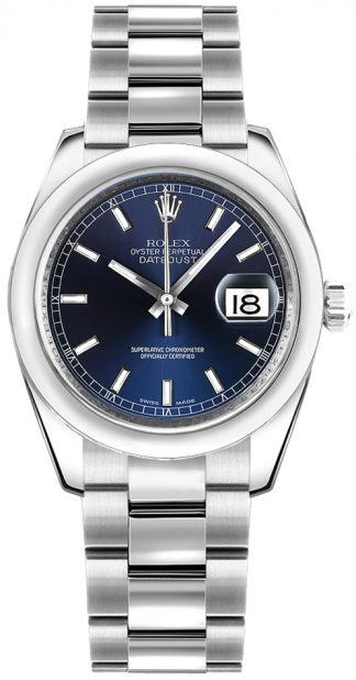 replique Montre bracelet Rolex Datejust 31 cadran bleu Oyster 178240