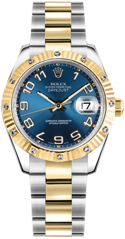 replique Montre bracelet Rolex Datejust 31 cadran bleu automatique Oyster 178313