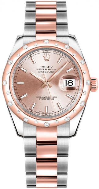 replique Montre bracelet Rolex Datejust 31 cadran rose Oyster 178341