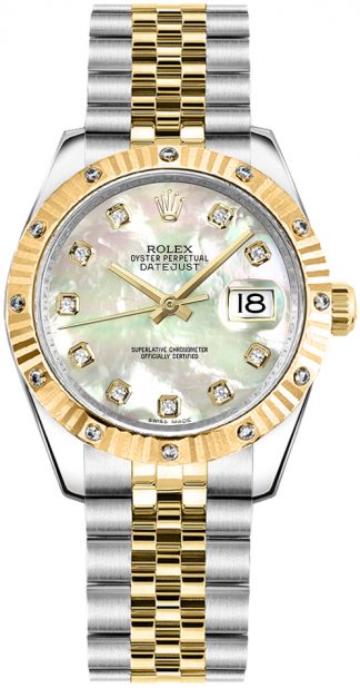 replique Montre bracelet jubilé de diamant nacre Rolex Datejust 31 178313