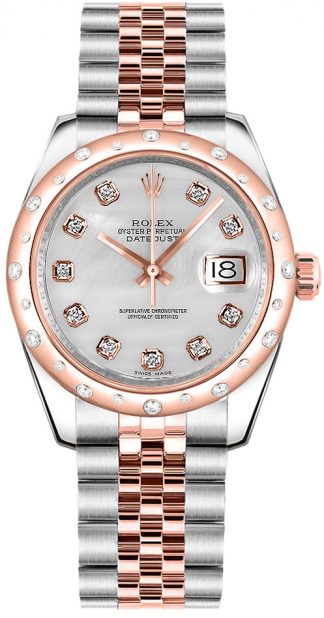 replique Montre bracelet jubilé de diamant nacre Rolex Datejust 31 178341