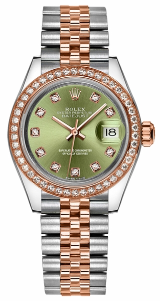 replique Montre bracelet jubilé de diamant vert Rolex Lady-Datejust 28 279381RBR