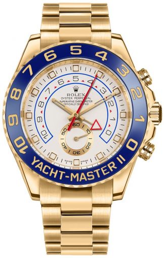 replique Montre de luxe pour homme en or jaune 18k Rolex Yacht-Master II 116688