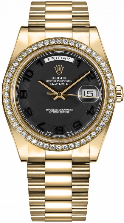 replique Montre en or Rolex Day-Date 41 pour homme 218348