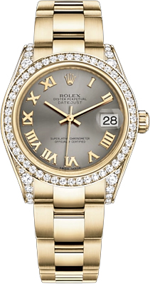 replique Montre femme Rolex Datejust 31 en or massif 178158