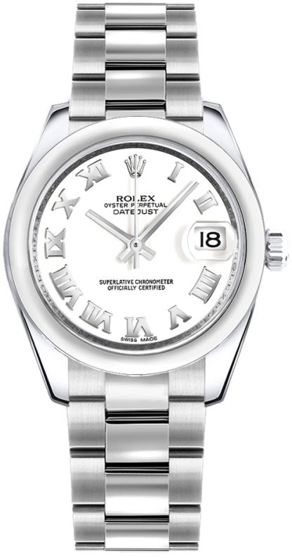 replique Montre femme cadran blanc Rolex Datejust 31 178240