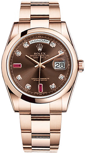 replique Montre homme Rolex Day-Date 36 Gold 118205