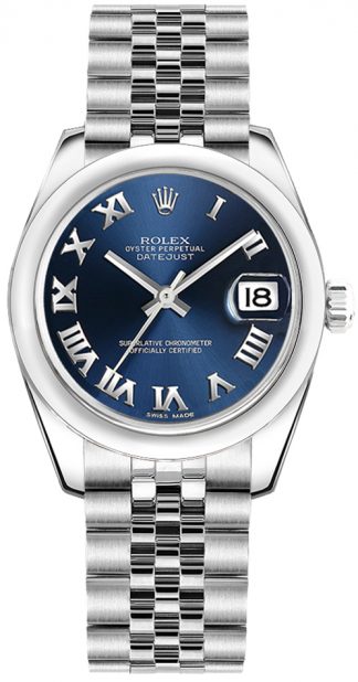 replique Montre pour femme Rolex Datejust 31 à cadran bleu 178240