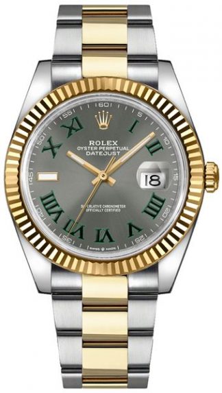 replique Montre pour homme Rolex Datejust 41 lunette cannelée 126333