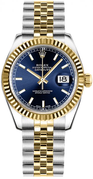 replique Rolex Datejust 31 Blue Dial Jubilee Bracelet Watch 178273