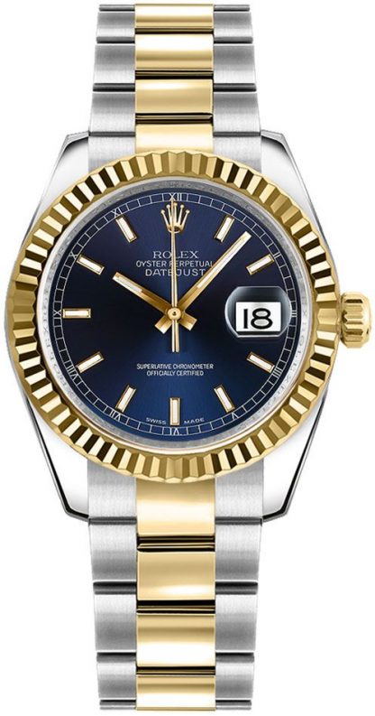 replique Rolex Datejust 31 Blue Dial Oyster Bracelet Watch 178273