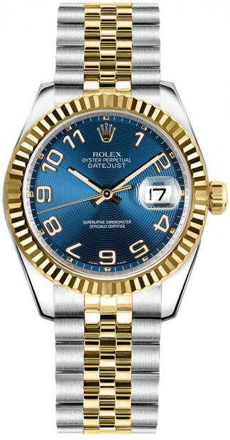 replique Rolex Datejust 31 Blue Dial Women's Watch 178273