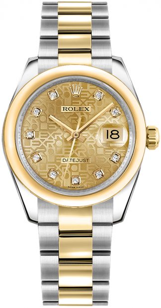 replique Rolex Datejust 31 Champagne Jubilee Dial Montre 178243