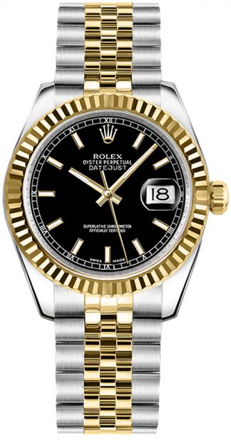 replique Rolex Datejust 31 Fluted Bezel Watch 178273