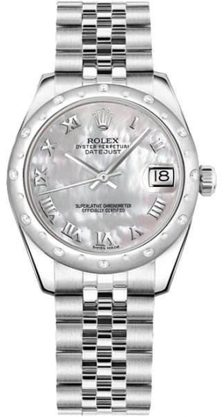 replique Rolex Datejust 31 Nacre romaine montre bracelet jubilé chiffre 178344