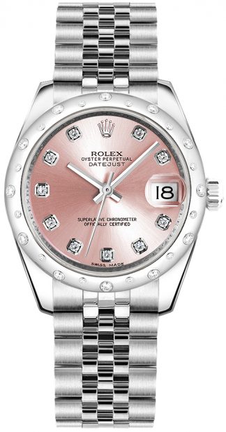 replique Rolex Datejust 31 Pink Diamond Watch 178344