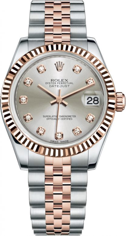 replique Rolex Datejust 31 Silver Dial Watch 178271