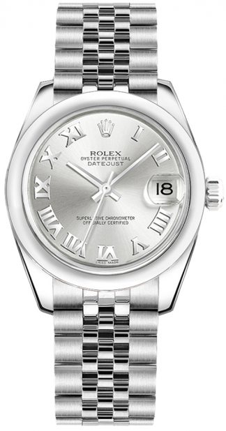 replique Rolex Datejust 31 cadran argenté montre en acier 178240