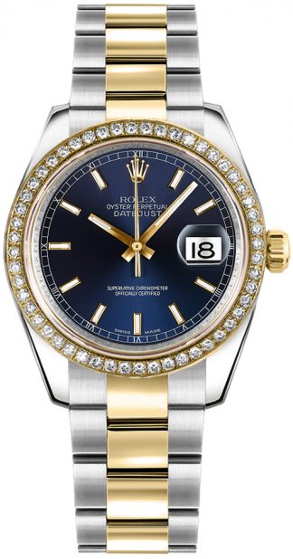 replique Rolex Datejust 31 cadran bleu 178383