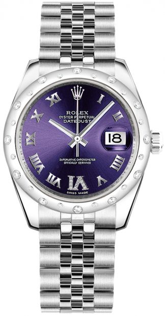 replique Rolex Datejust 31 cadran violet 178344