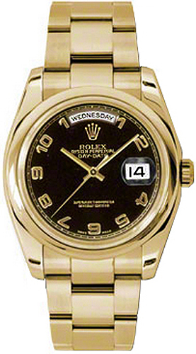 replique Rolex Day-Date 36 Montre automatique en or pour homme 118208