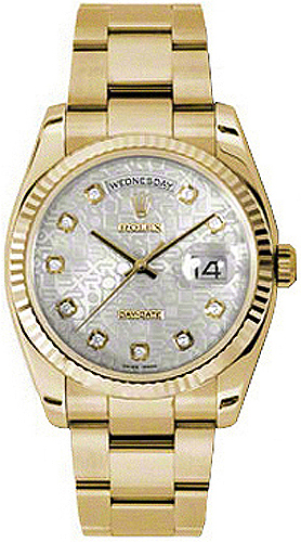 replique Rolex Day-Date 36 Montre de luxe en or pour homme 118238