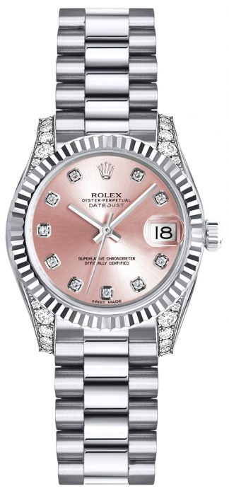 replique Rolex Lady-Datejust 26 cadran diamant rose 179239