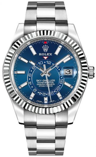 replique Rolex Sky-Dweller Blue Dial 42mm Luxury Men's Watch 326934