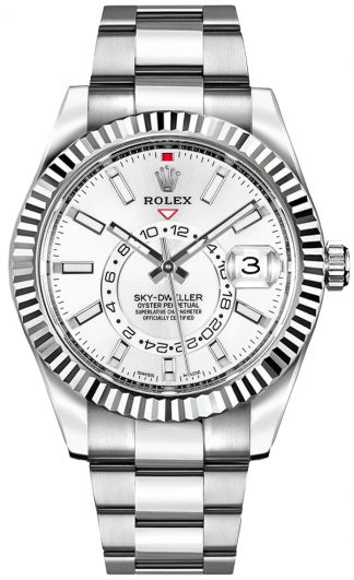 replique Rolex Sky-Dweller White Dial Luxury Watch 326934