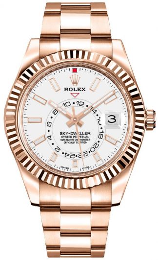 replique Rolex Sky-Dweller White Dial Men's Watch 326935